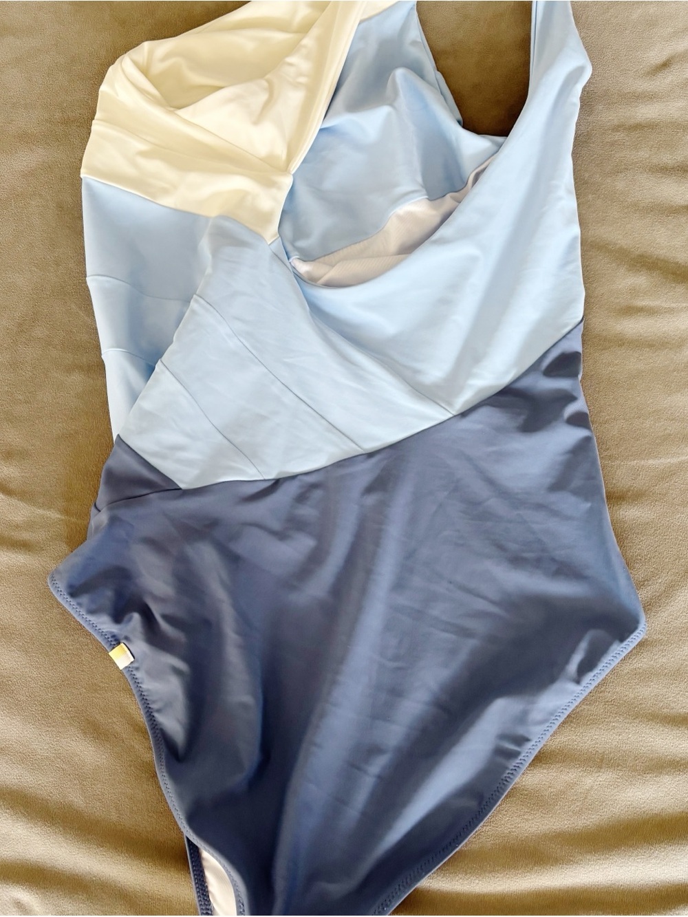 Summersalt The Sidestroke One Piece Swimsuit Sky Blue Mountain White Sand 12 - Picture 5 of 9